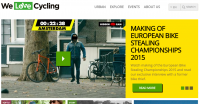 Banner section on WeLoveCycling homepage