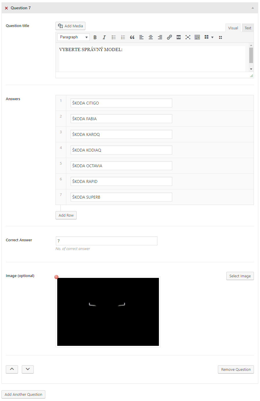Questions section